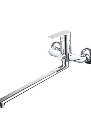 Смеситель liri ø35 для ванны излив прямой 350мм дивертор встроенный картриджный corso df-2c240c (9632210)