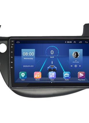 Штатная магнитола 10" lesko для honda jazz ii рестайлинг 2011-2014 6/128gb 4g wi-fi gps top хонда 5шт