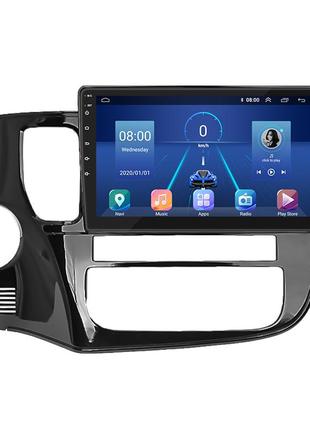 Магнитола 10" lesko для mitsubishi outlander iii рестайлинг 2014-2015 4/32gb 4g wi-fi gps top аутлендер