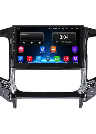 Штатна магнітола 9" lesko для mitsubishi l200 v 2015-2019 2/32gb wi-fi gps base