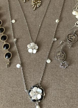 Набір прикрас, кольє, браслет, сережки, біжутерія