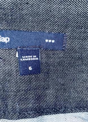 Лимитированная высококачественная джинсовая юбка карандаш  gap8 фото