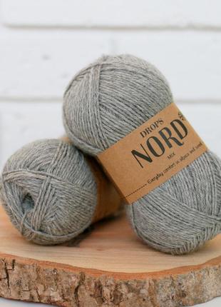 Пряжа drops nord — light grey, 04