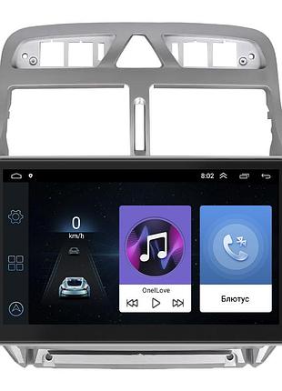 Штатная магнитола lesko для peugeot 307 i 2001-2005 экран 9" 1/16gb/ wi-fi optima gps android пежо 23шт