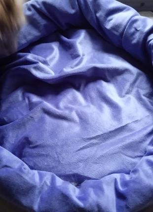 Лежак новий фіолетовий замшевий вельветовий німеччина5 фото