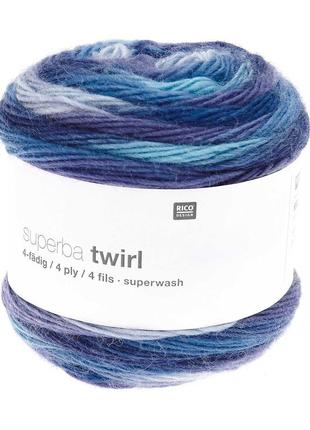 Шкарпеткова пряжа rico design superba twirl, 004