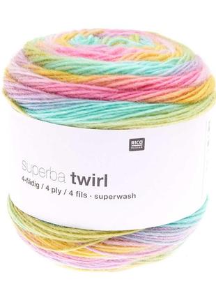 Шкарпеткова пряжа rico design superba twirl, 005