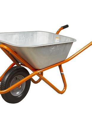 Тачка строительная одноколесная 90л 200кг колесо 15" flora (5056464)