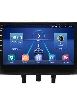 Штатна магнітола 9" lesko для renault fluence i 2009-2013 6/128gb 4g wi-fi gps top рено