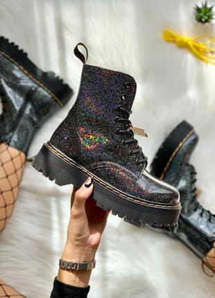 Черевики dr. martens jadon grijsmetaal ботинки