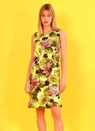 Яркое платье в цветочный принт бренда anne elisabeth5 фото