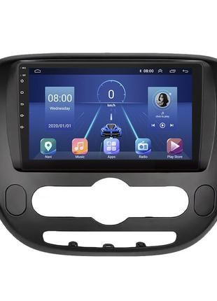 Штатная магнитола lesko для kia soul ii 2013-2016 экран 9" 4/64gb 4g wi-fi gps top киа соул