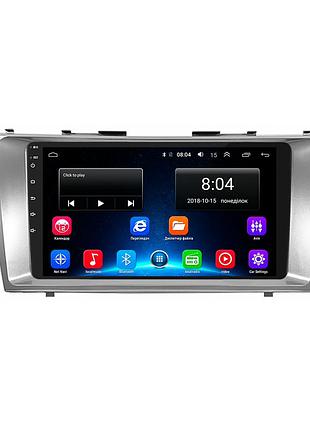 Штатна магнітола lesko для toyota camry vi (xv40) 2006-2009 екран 9" 2/32gb/ wi-fi optima gps тойота