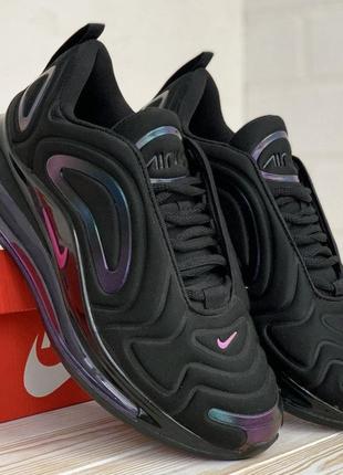 Розпродаж! nike air max 720 кросівки кеди чоловічі найк аір макс з балоном демісезонні демісезон низькі текстильні чорні весняні осінні