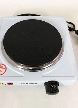 Електроплита seabreeze sb-060 1000 вт, плита на 1 комфорку, біла