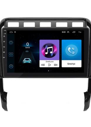 Штатная магнитола lesko для porsche cayenne i (955) 2002-2007 экран 9" 1/16gb wi-fi gps base порш 6шт