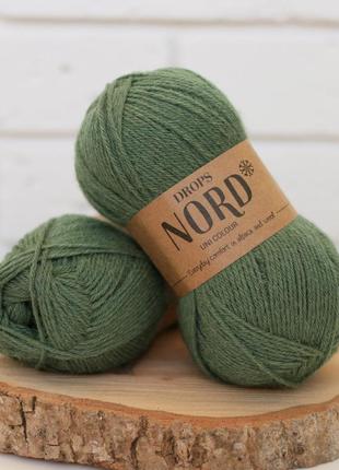 Пряжа drops nord - forest green, 19