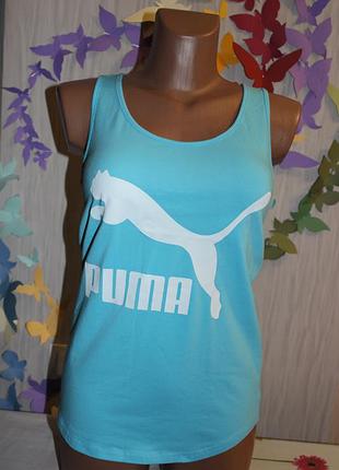 Отличная майка голубого цвета р.м