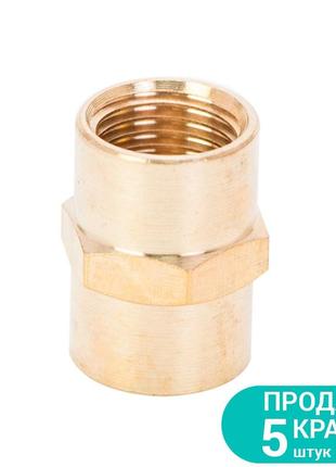 З'єднання ft 1/4" × 1/4" (латунь) sigma (7025111)