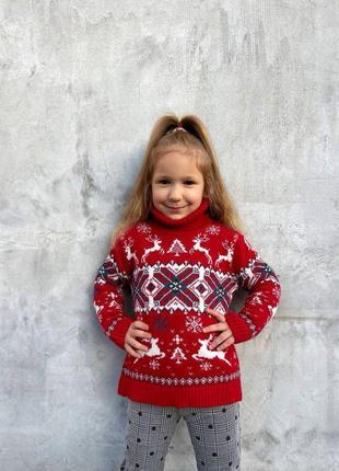 Дитячі новорічні светри1 фото