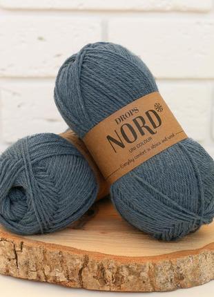 Пряжа drops nord - jeans blue, 16