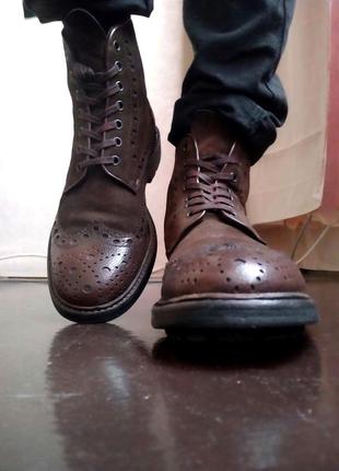 Круті черевики броги hugo boss (original) made in italy10 фото