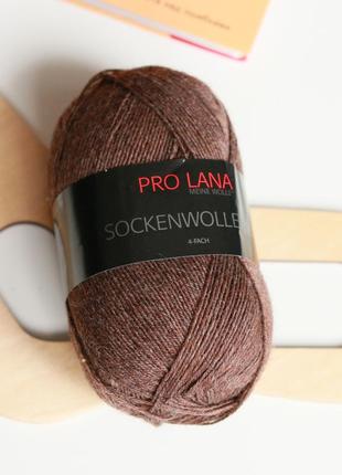 Носочная пряжа pro lana sockenwolle uni, 411