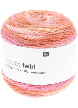 Шкарпеткова пряжа rico design superba twirl, 003