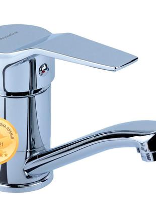 Смеситель mj ø40 для кухни гусак прямой 150мм на гайке aquatica mj-1b135c (9744100)