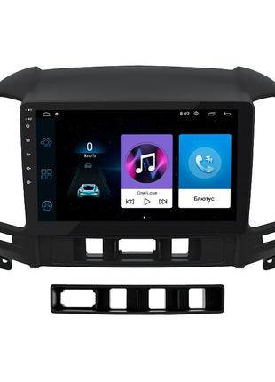 Штатная магнитола lesko для hyundai santa fe ii 2005-2010 экран 9" 1/16gb/ wi-fi optima gps android 2шт