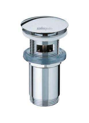 Клапан донный для раковины click-clack с переливом 1¼" 100-119мм wirquin (9545500)