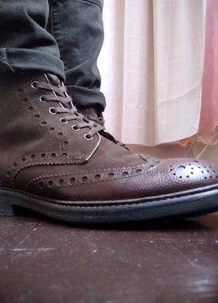 Круті черевики броги hugo boss (original) made in italy4 фото