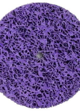 Круг зачистной из нетканого абразива (коралл) ø125мм без держателя фиолетовый жесткий sigma (9175681)