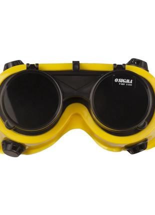 Очки сварщика с откидными стеклами (круглые) sigma (9413651)