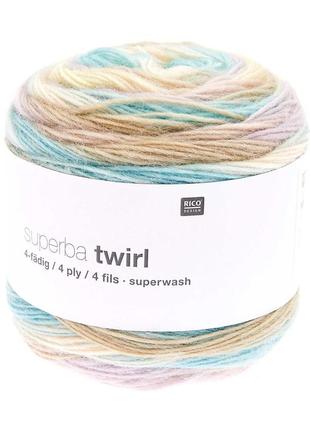 Шкарпеткова пряжа rico design superba twirl, 006