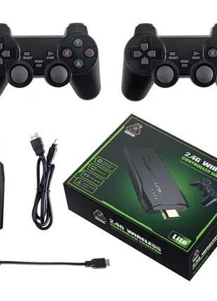 Игровая приставка data frog y3 lite 64 гб m8 game stick hdmi 4k 2,4g 20000+ игр ps1, dendy, sega play station14 фото