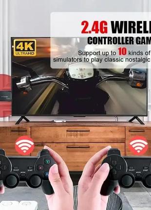 Игровая приставка data frog y3 lite 64 гб m8 game stick hdmi 4k 2,4g 20000+ игр ps1, dendy, sega play station13 фото