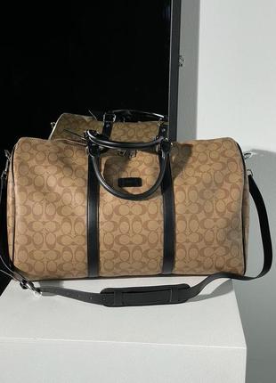 Сумка в стиле coach 52 in signature canvas8 фото