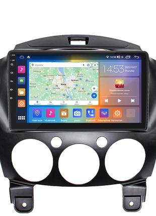 Штатная магнитола 9" lesko для mazda demio iii (de) 2007-2014 2/32gb carplay 4g wi-fi gps prime ips мазда 7шт