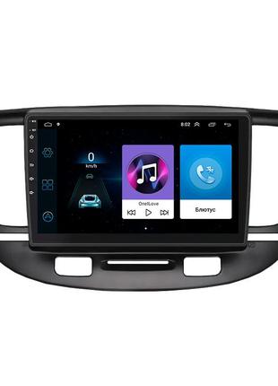 Штатная магнитола lesko для kia rio ii рестайлинг 2009-2011 экран 9" 1/16gb wi-fi gps base киа рио 4шт