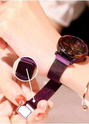 Жіночий годинник starry sky watch mode violet8 фото