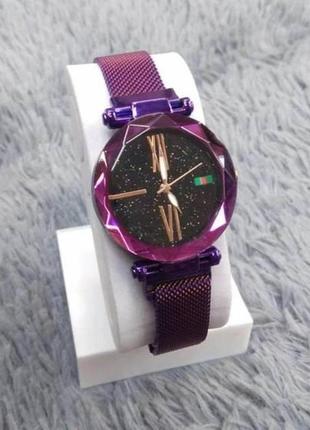 Жіночий годинник starry sky watch mode violet