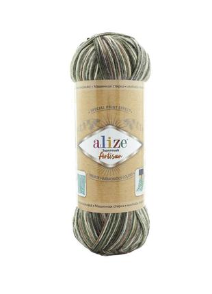 Носочная пряжа alize artisan superwash, 9014