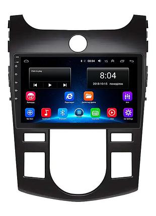Штатная магнитола lesko для kia forte i 2008-2013 экран 9" 2/32gb wi-fi gps base киа форте