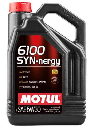 Масло моторн. motul 6100 syn-nergy sae 5w-30 5l 838351