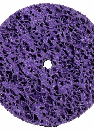 Круг зачистной из нетканого абразива (коралл) ø100мм без держателя фиолетовый жесткий sigma (9175661)