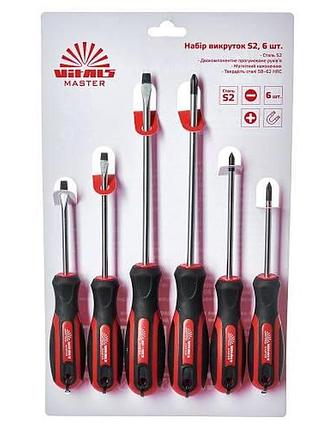 Набір викруток vitals master s2, 6 шт. (spb)