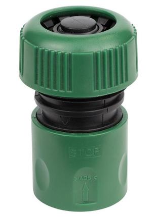 Коннектор 1/2" быстросъёмный аквастоп для шланга 3/4" (abs) grad (5016125)