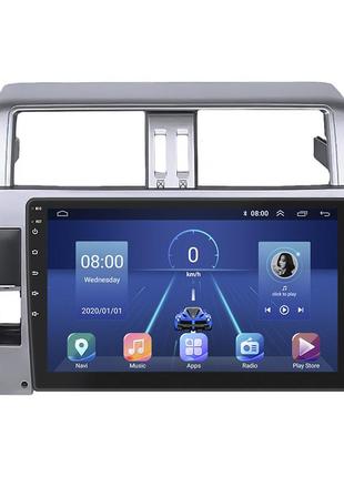 Магнитола 10" lesko для toyota land cruiser prado 150 series рестайлинг 1 2013-2017г 4/32gb gps top 1шт