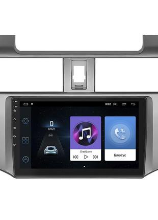 Штатная магнитола lesko для toyota 4runner v 2009-2013 экран 9" 1/16gb wi-fi gps base 8шт